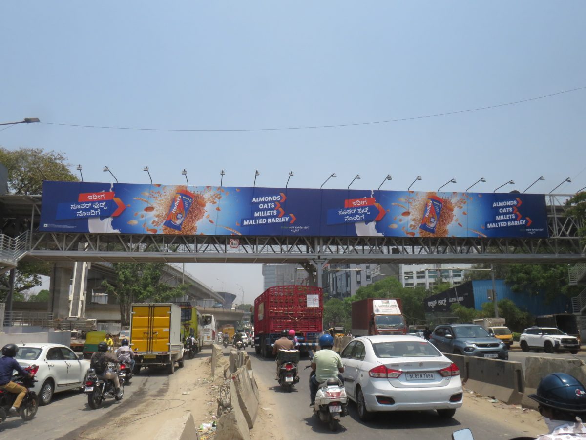 K.R. Puram Skywalk - Traffic Towards ITPL
