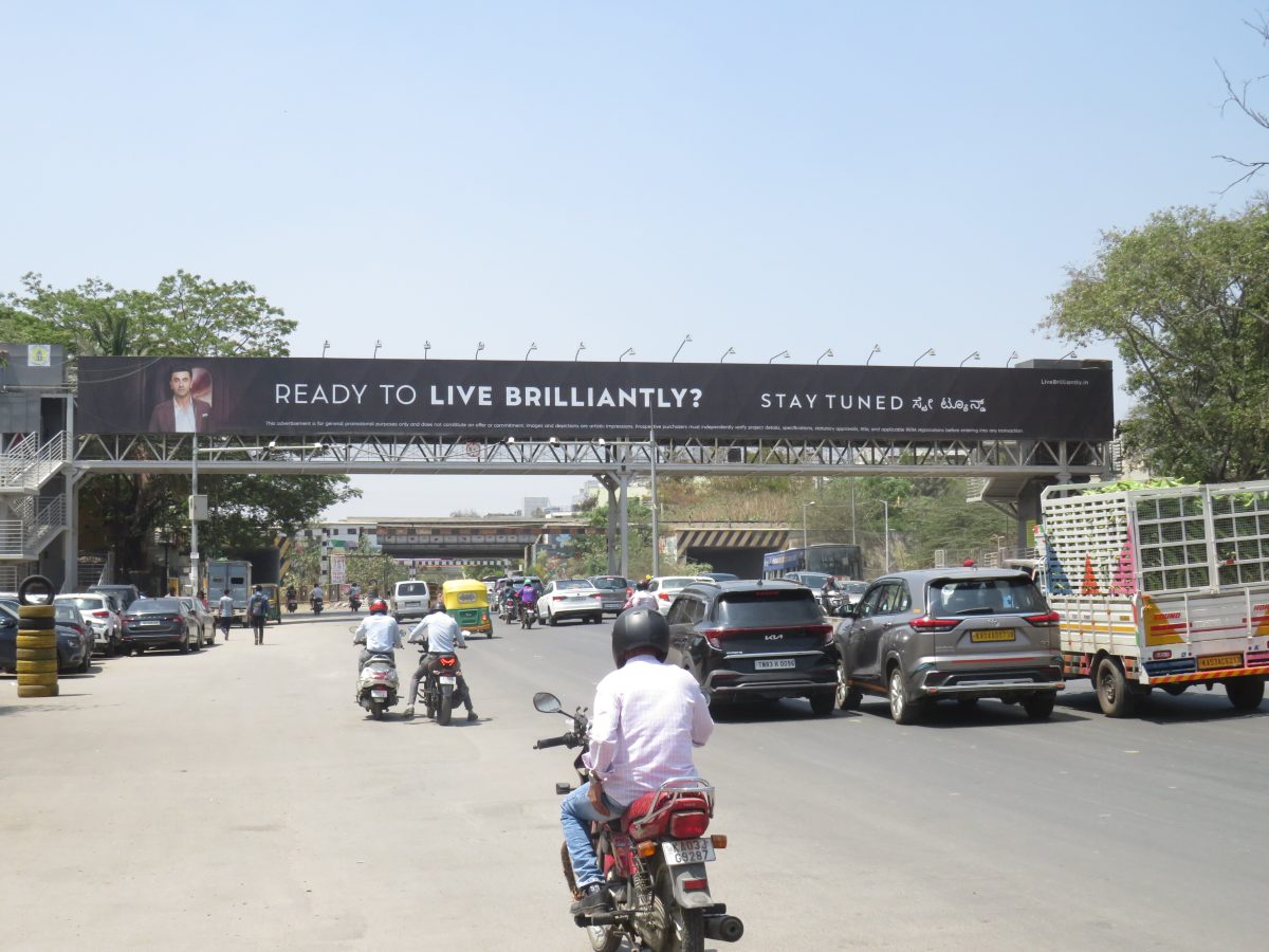 K.R. Puram Skywalk - Towards Ulsoor M.G. Road