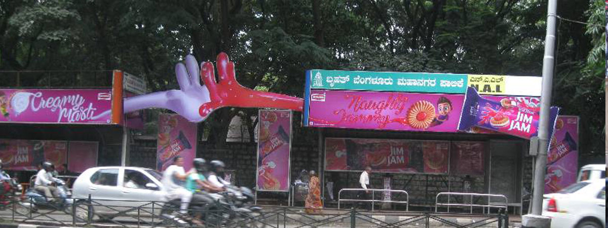 Bangalore NAL Bus Stop, Bus Shelters 